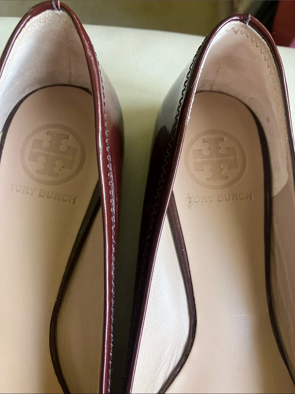Tory Burch Reva Burgundy flats - 7.5
